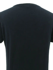 フラワーパターン半袖トップス ブラック/ピンク