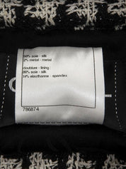 2009 Tweed Ribbon Tie Jacket Black/White