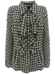 2009 Tweed Ribbon Tie Jacket Black/White