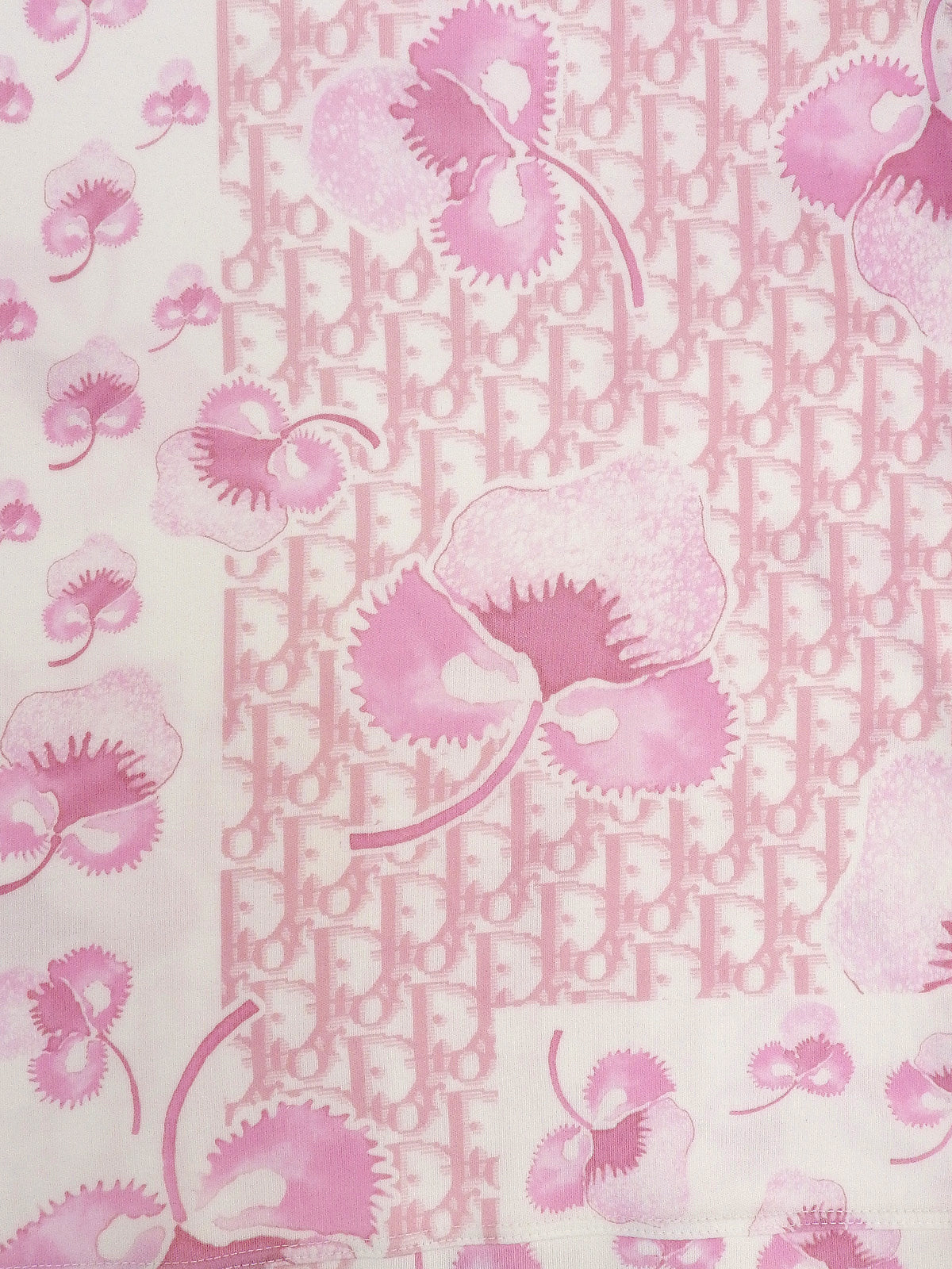 Flower Trotter Pattern Sleeveless Top in Pink/White