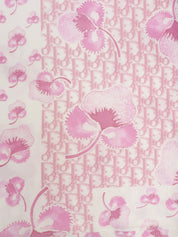 Flower Trotter Pattern Sleeveless Top in Pink/White