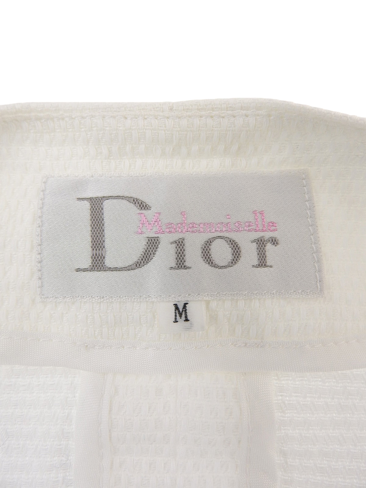 コットンノーカラーセットアップ ホワイト