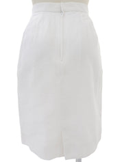 コットンノーカラーセットアップ ホワイト