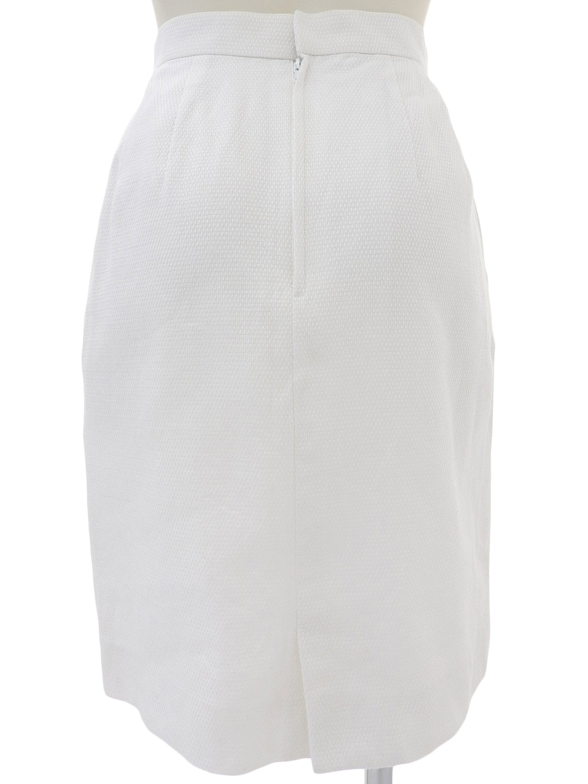 コットンノーカラーセットアップ ホワイト