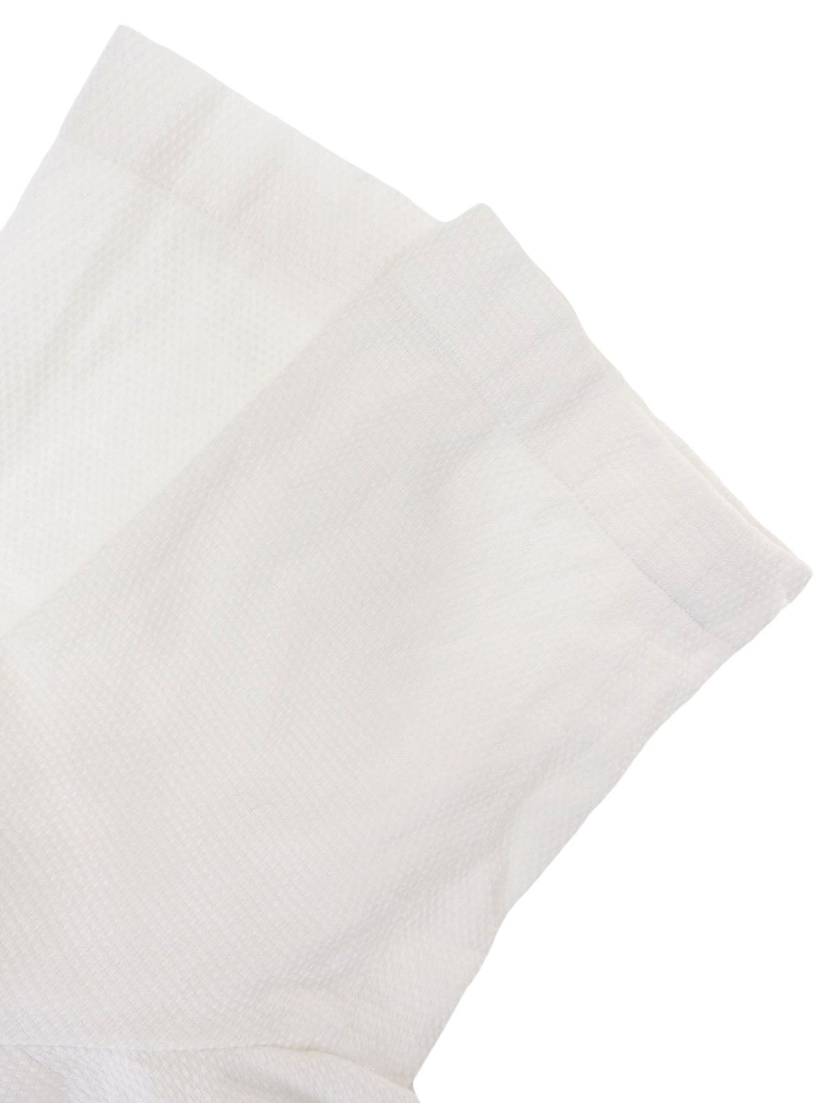 コットンノーカラーセットアップ ホワイト