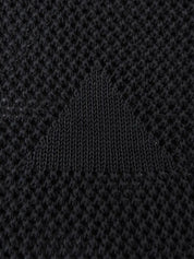 メッシュトライアングパターントップス ブラック