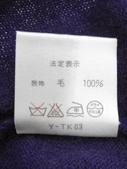 Purple Logo Emblem Knit Top
