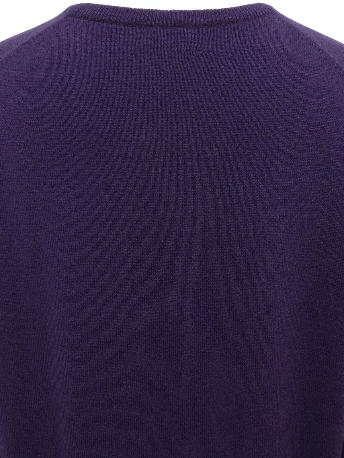 Purple Logo Emblem Knit Top