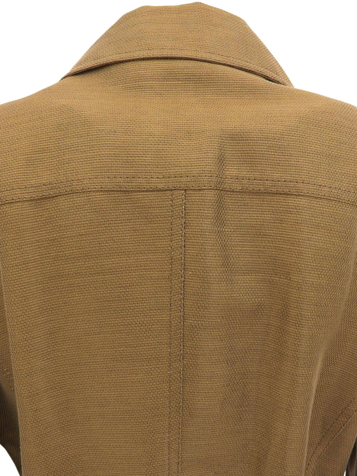 バンブーベルトロゴボタンジャケット　オーカー