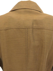 バンブーベルトロゴボタンジャケット　オーカー