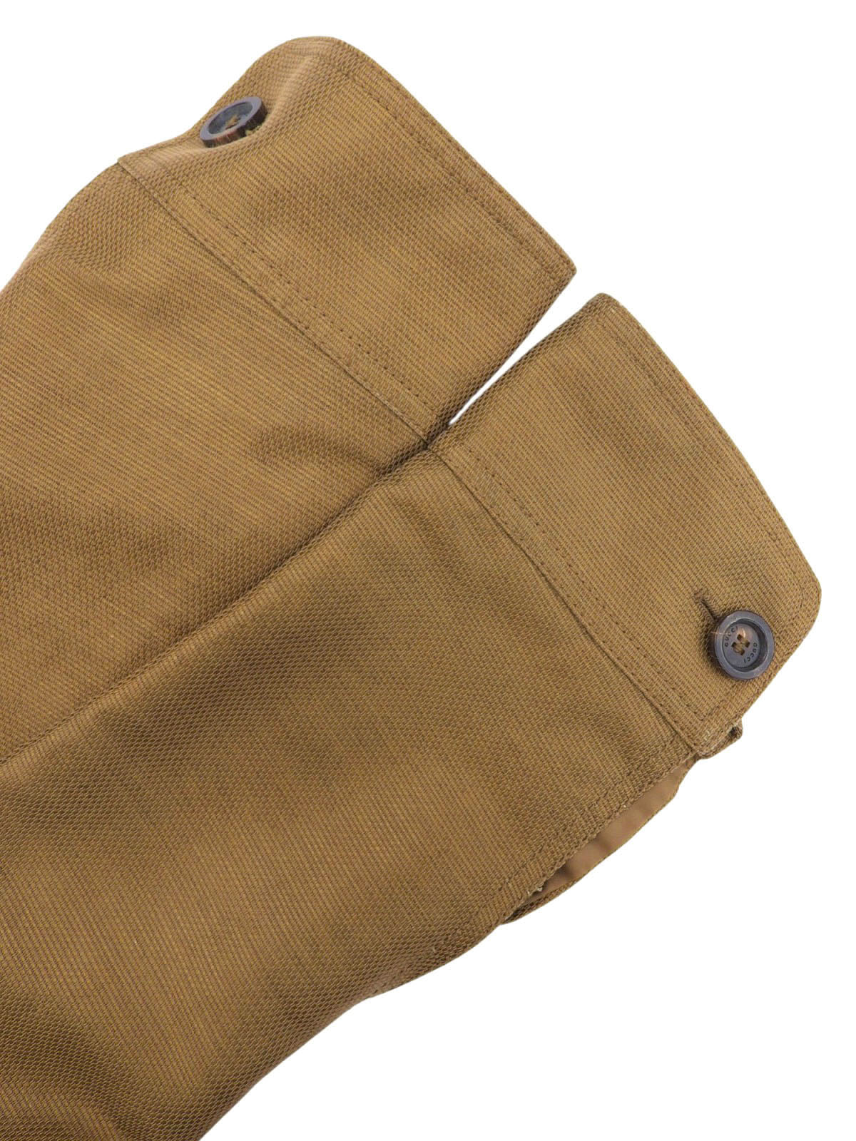 バンブーベルトロゴボタンジャケット　オーカー