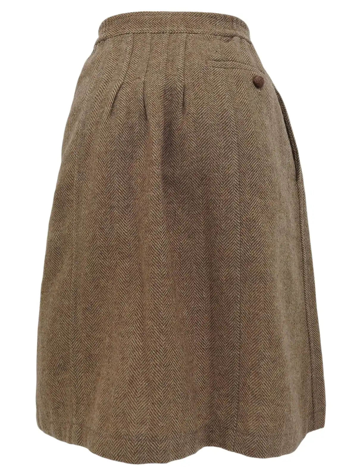 2001 Tweed CC Mark Button Jacket, Ivory/Brown