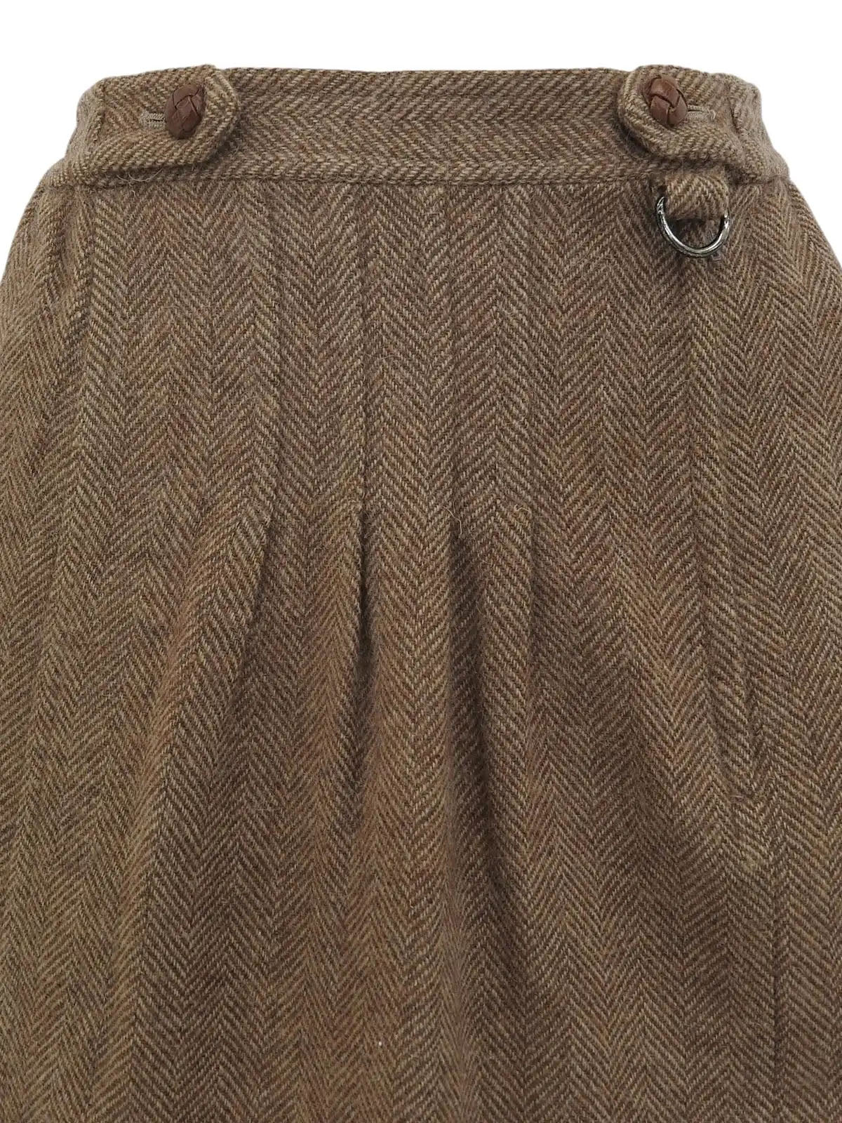 2001 Tweed CC Mark Button Jacket, Ivory/Brown