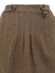 2001 Tweed CC Mark Button Jacket, Ivory/Brown