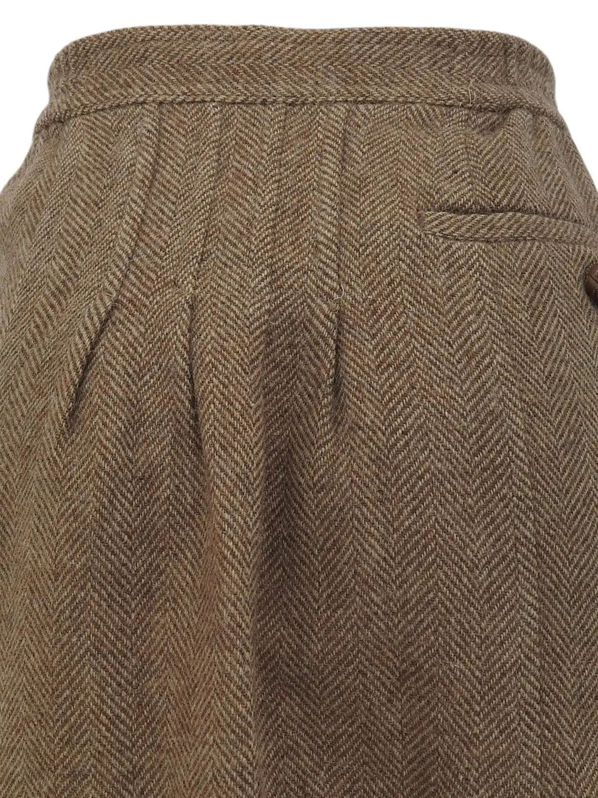 2001 Tweed CC Mark Button Jacket, Ivory/Brown