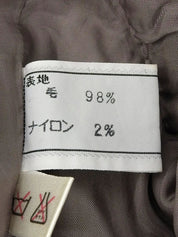 ウールロゴボタンダブルブレストジャケット キャメル