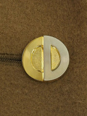 ウールロゴボタンダブルブレストジャケット キャメル