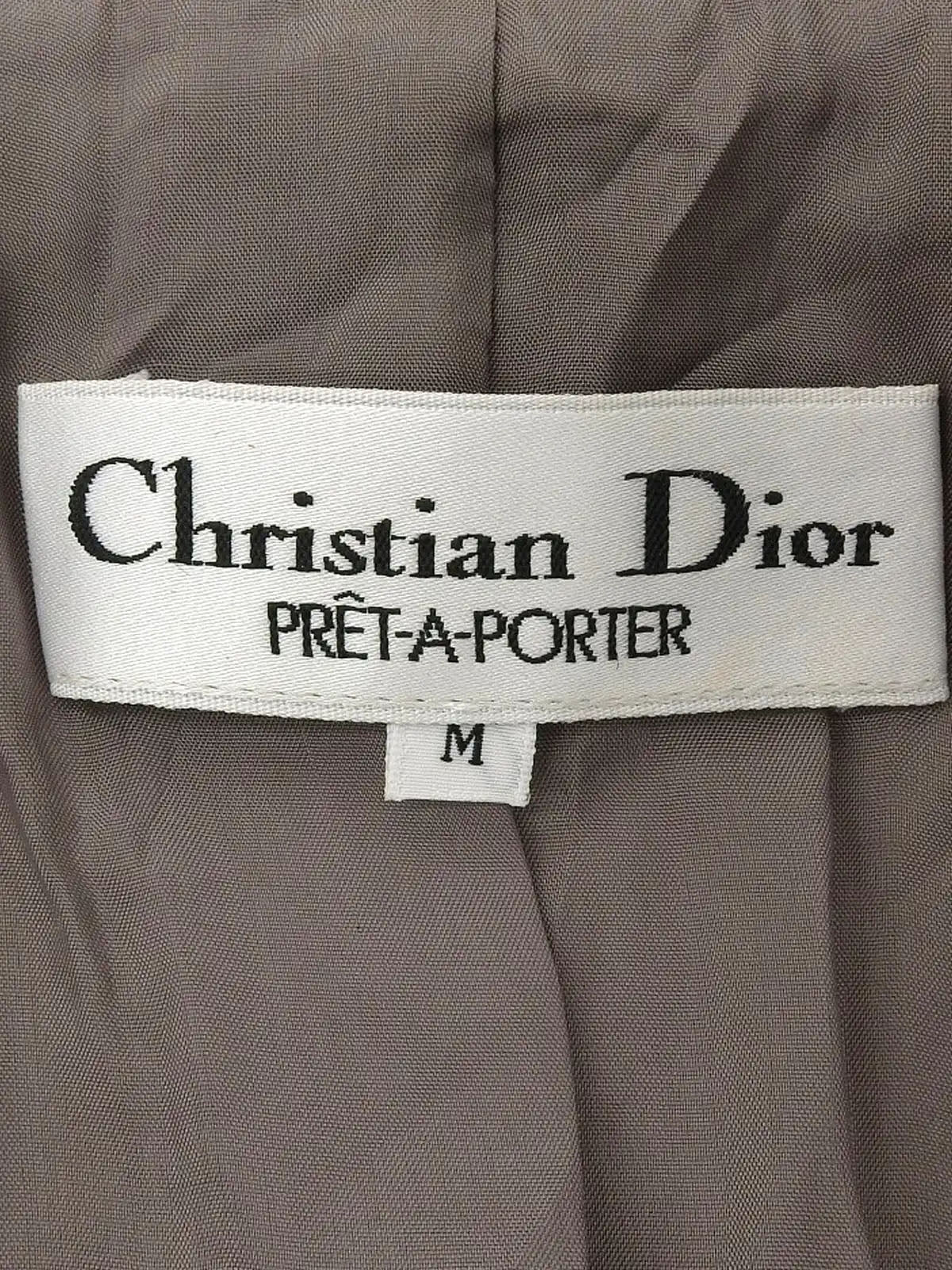 Wool logo button double-breasted jacket in camel