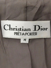 Wool logo button double-breasted jacket in camel