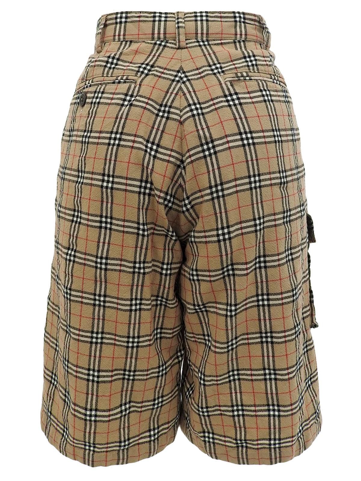 ノバチェックパターンショートパンツ ベージュ/マルチ