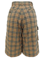ノバチェックパターンショートパンツ ベージュ/マルチ