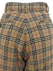 ノバチェックパターンショートパンツ ベージュ/マルチ