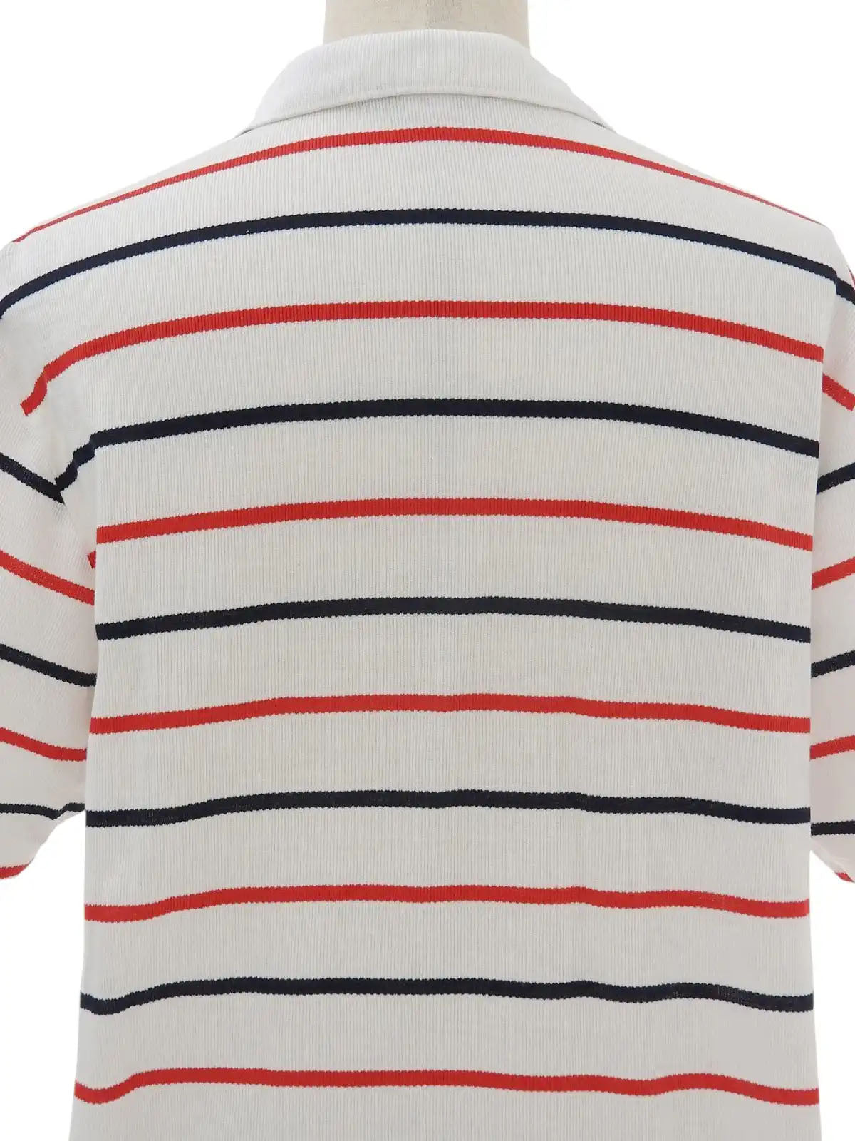 白色/海军蓝/红色边框图案刺绣logo Polo衫