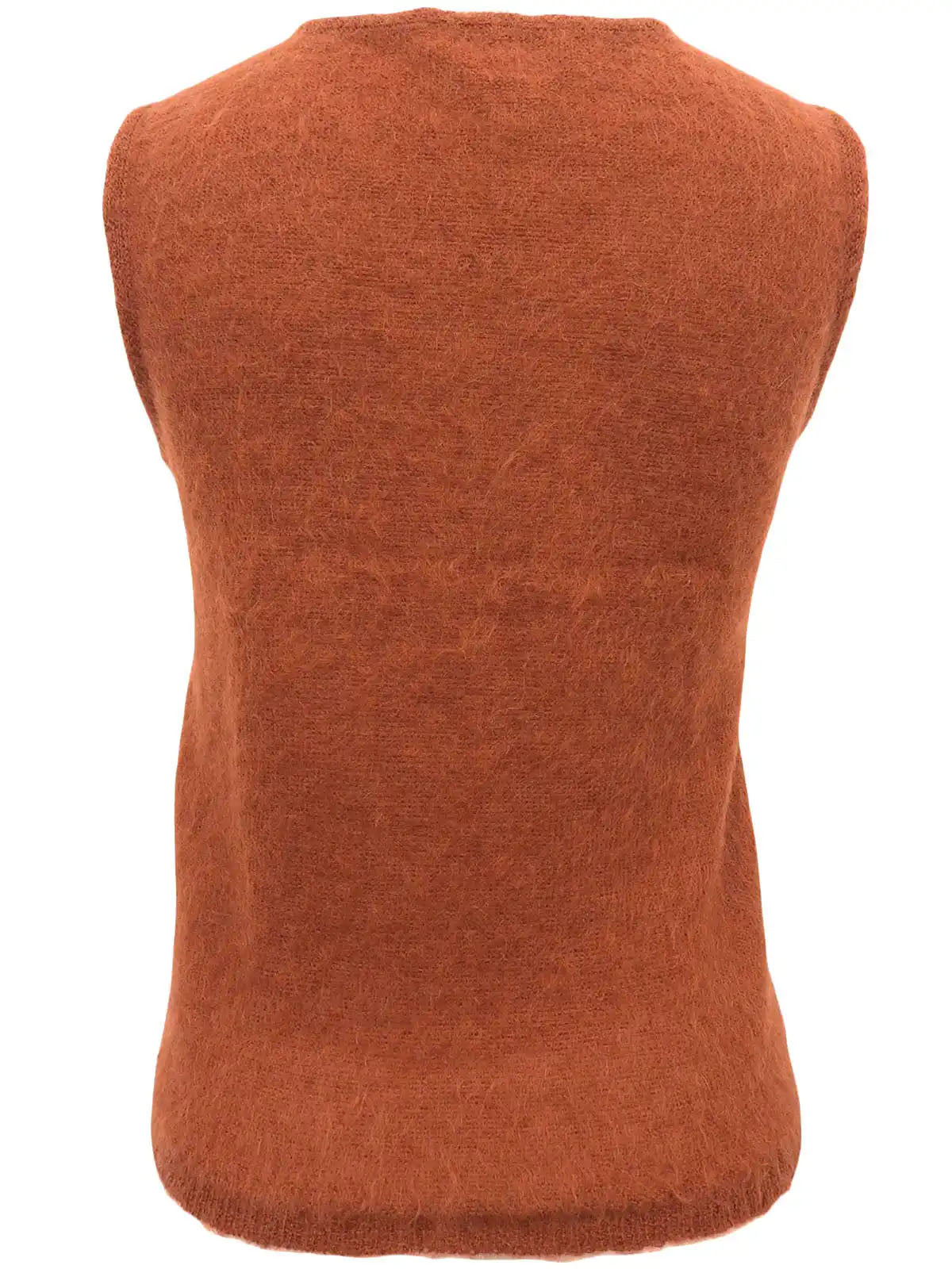 Orange Mohair Vest