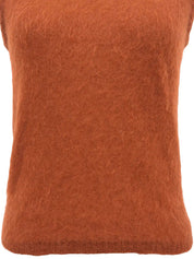 Orange Mohair Vest