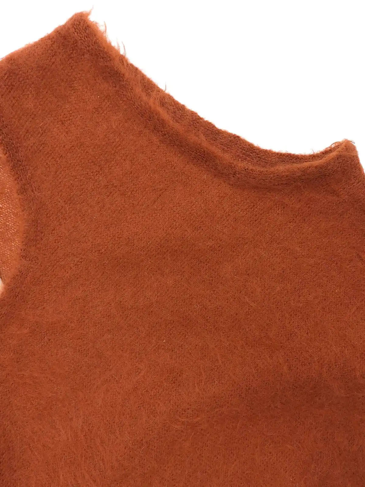 Orange Mohair Vest