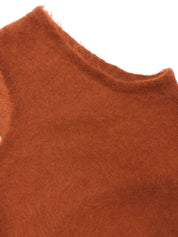 Orange Mohair Vest