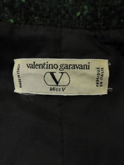 チェックパターンウールコート　レッド／グリーン