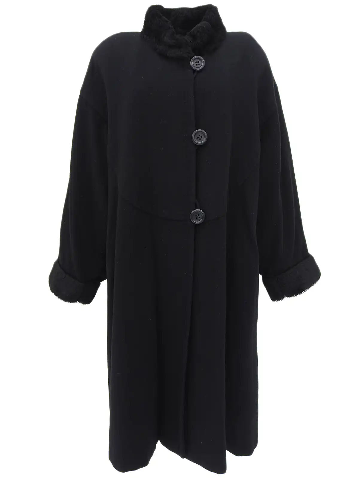 Black wool coat