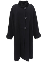 Black wool coat