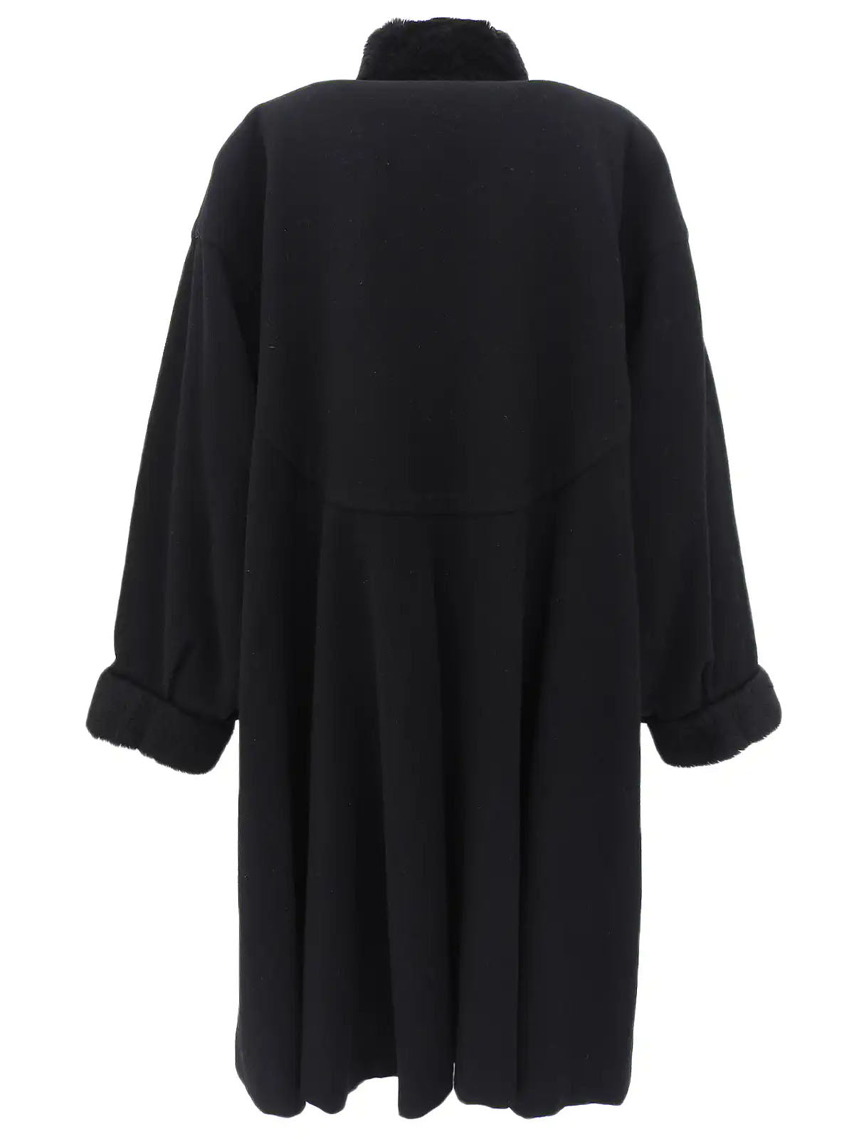 Black wool coat