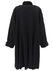 Black wool coat