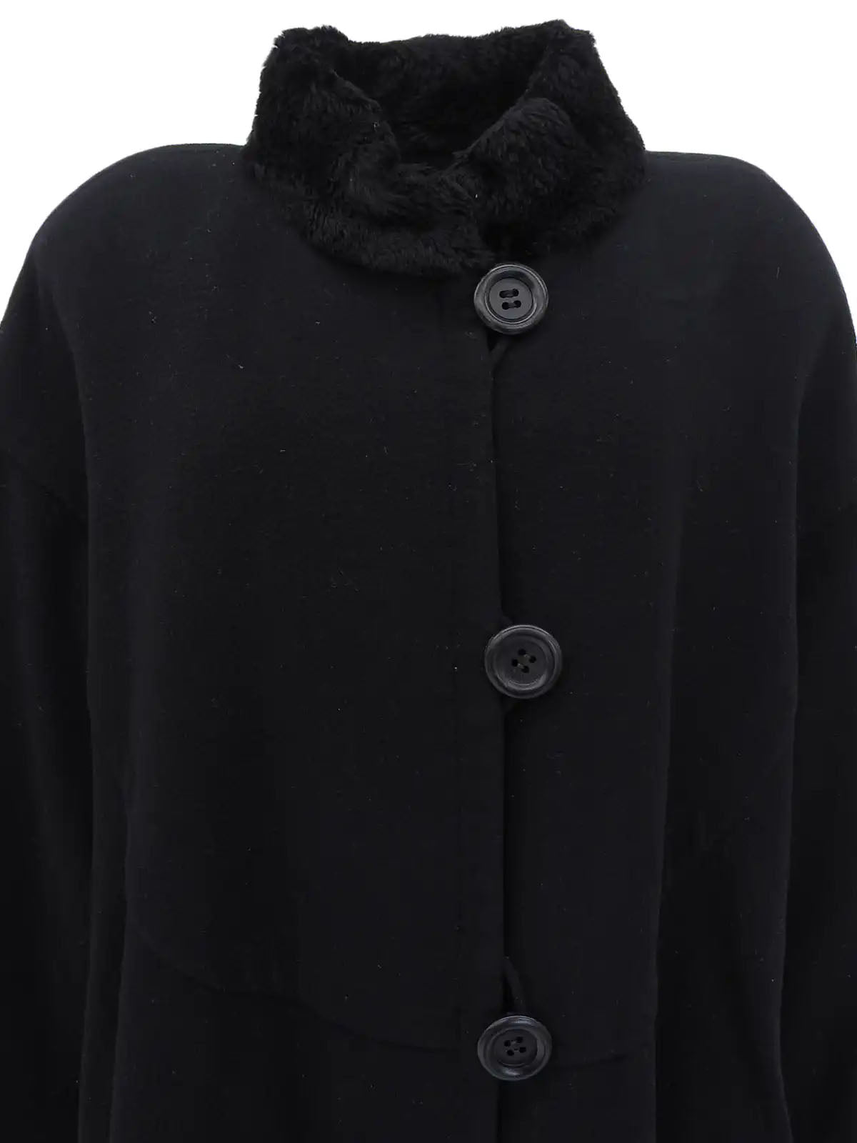 羊毛大衣 黑色