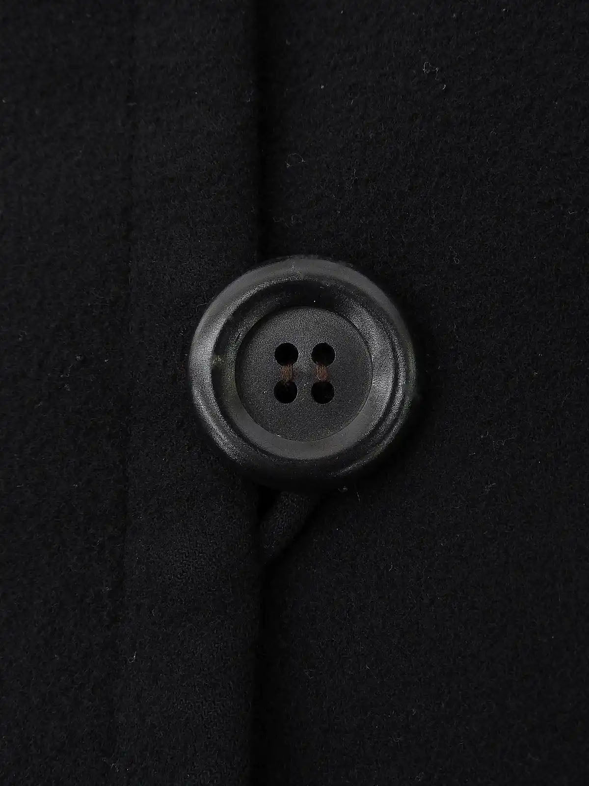 Black wool coat