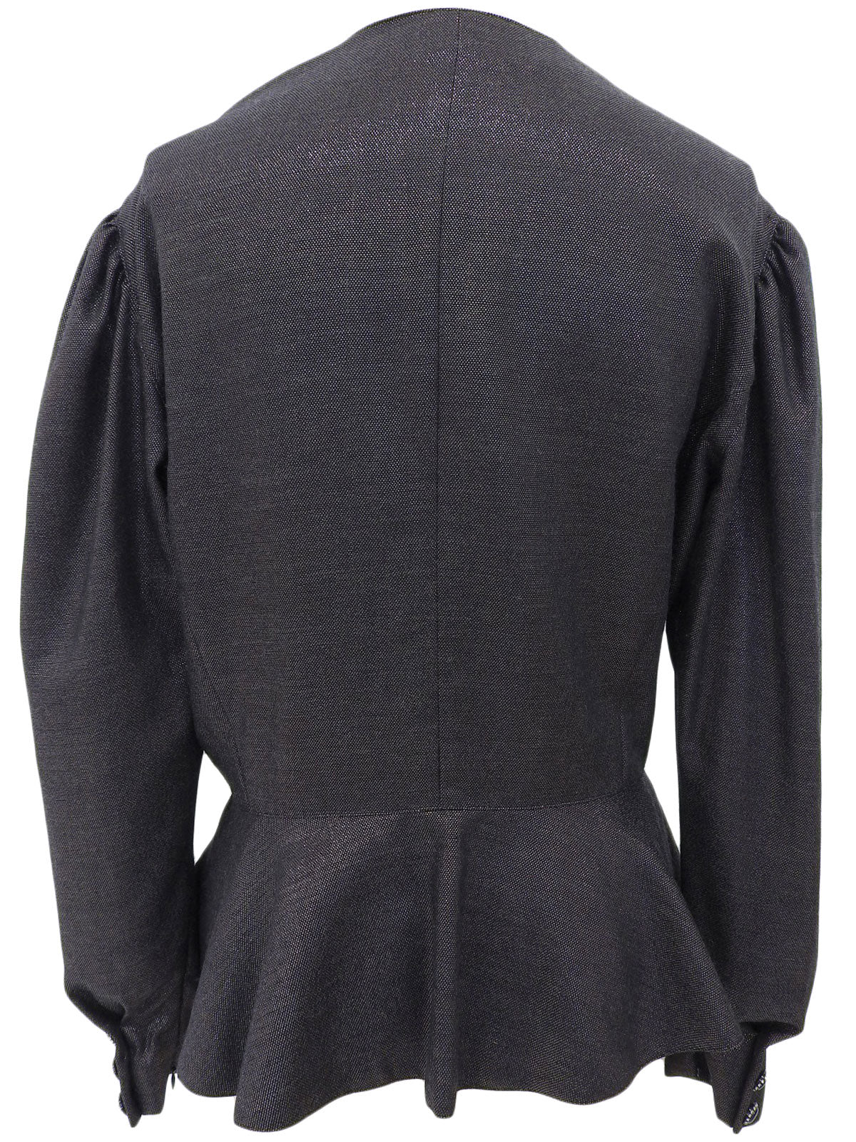 Rhinestone Button Jacket in Black