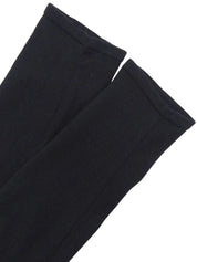 Shell Logo Button Long Sleeve Polo Shirt in Black