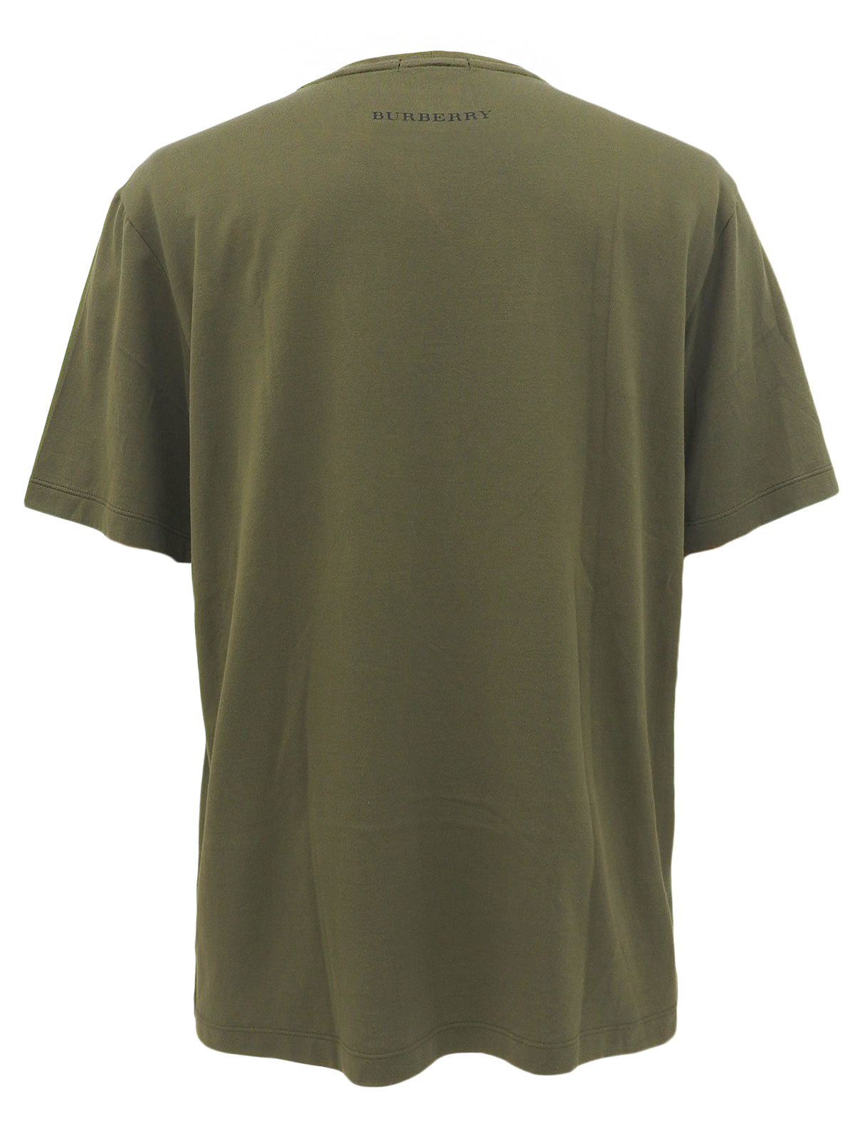 Logo Half Sleeve Top in Khaki