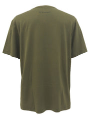 Logo Half Sleeve Top in Khaki