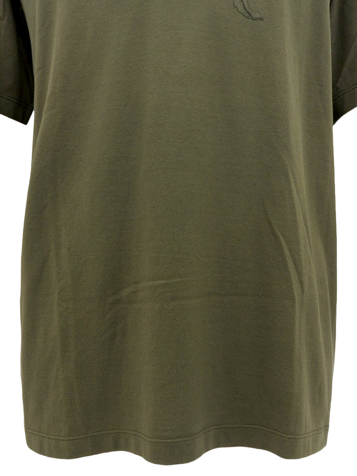 Logo Half Sleeve Top in Khaki