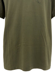 Logo Half Sleeve Top in Khaki