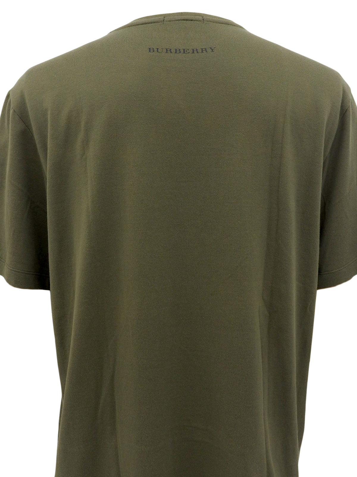 Logo Half Sleeve Top in Khaki