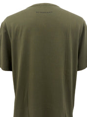 Logo Half Sleeve Top in Khaki