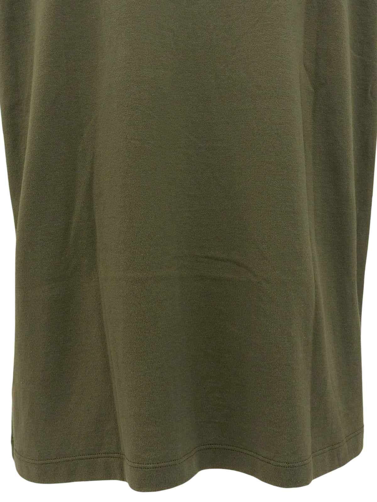 Logo Half Sleeve Top in Khaki