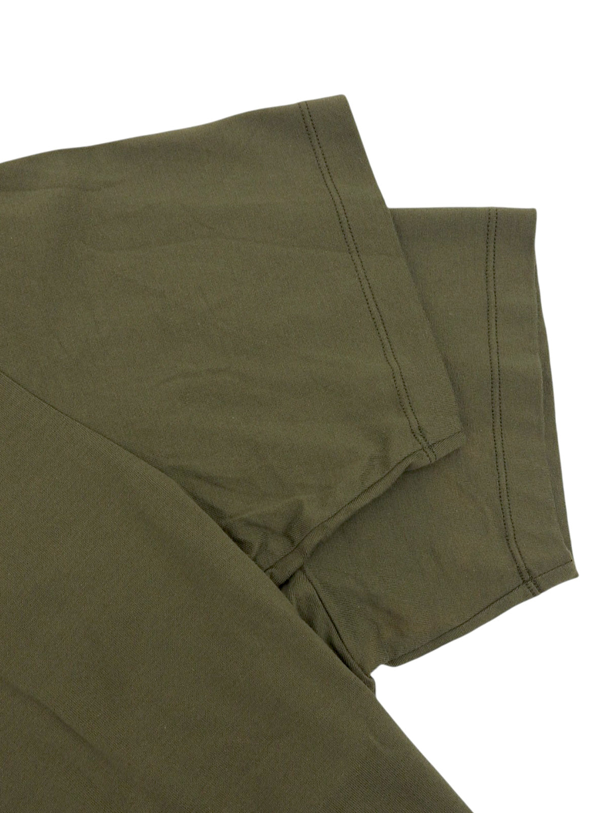 Logo Half Sleeve Top in Khaki