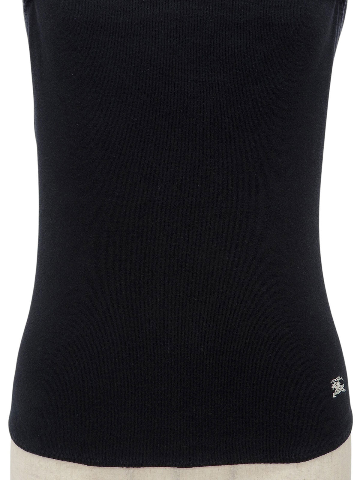 コットンロゴ刺繍キャミソール ブラック