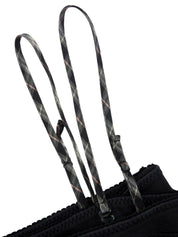 コットンロゴ刺繍キャミソール ブラック